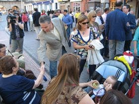 Despliegue del Partido Socialista en Medina del Campo con motivo de las Elecciones Europeas