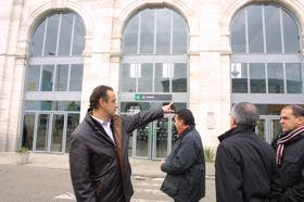 Vadillo visita las obras, ya  finalizadas, de la estación