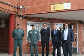 El subdelegado del Gobierno, Cecilio Vadillo, visita las obras del cuartel de la Guardia Civil de Tudela de Duero