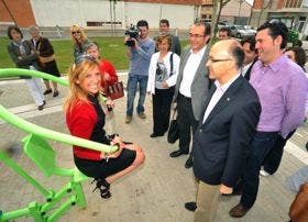 Medrano y Zarzuelo inauguraron hoy el parque biosaludable de Tordesillas