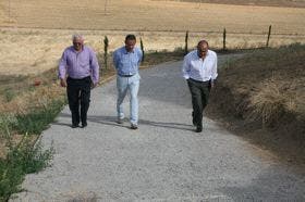 Vadillo visita las obras del Plan E en Ventosa, Hornillos, Alcazarén y Matapozuelos