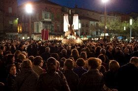 Medina del Campo se echó a la calle para acompañar en procesión a Nuestra Señora de las Angustias, Alcaldesa-Perpetua de la villa