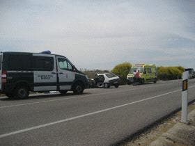 Un fallecido y dos heridos en un accidente en la carretera de Olmedo