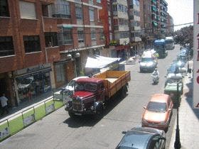 San Cristóbal salió a las calles de Medina acompañado por los conductores de la villa