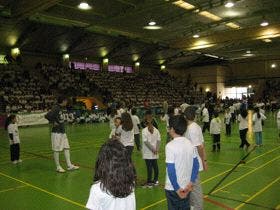 Los escolares de Medina llenaron el Pablo Cáceres para entrenar con el Inter Movistar