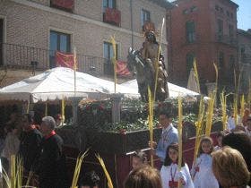 Los niños de Medina del Campo participaron en la procesión de «La borriquilla»