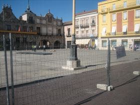 Comienzan los preparativos para las obras de la Plaza Mayor de Medina del Campo