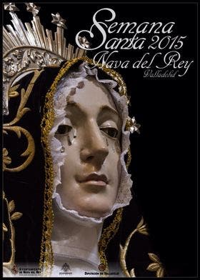 Nava del Rey: El rostro de «La Soledad», eje del cartel anunciador de la Semana Santa