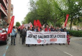 Alrededor de 150 personas participan en la manifestación del 1º de mayo