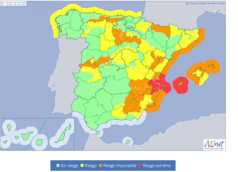 Descenso de temperaturas y alerta amarilla por fuertes vientos