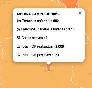 Bajan los casos activos de Covid-19 en las zonas básicas de Medina del Campo Urbano y Medina Rural