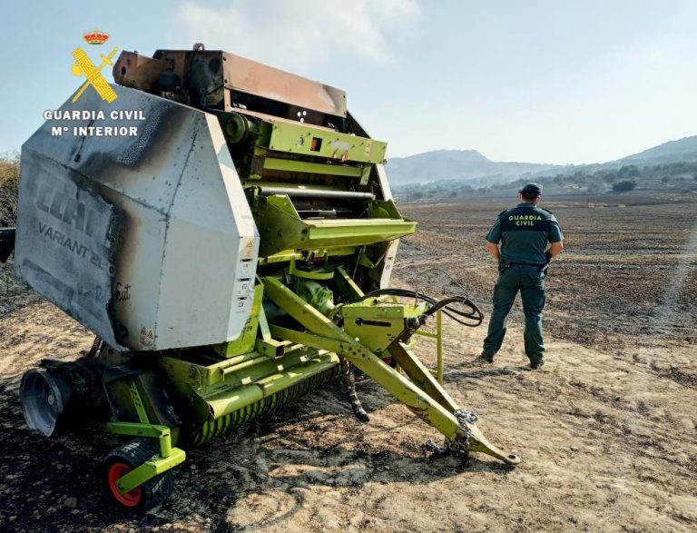 Investigado el propietario de la empacadora que originó un incendio forestal