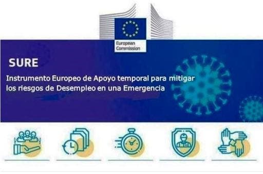 Europa propone asignar a España 21.300 millones de euros del instrumento europeo SURE que permite financiar los costes de los ERTE y de la prestación para autónomos