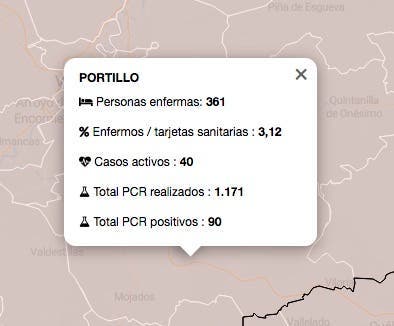 Suben los casos activos de Covid-19 en las zonas básicas de salud de Serrada y Portillo