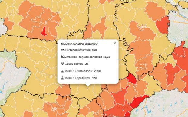 Medina del Campo: Se mantienen 4 hospitalizados en planta por COVID-19 y los casos activos suben a 27 en Medina Urbano