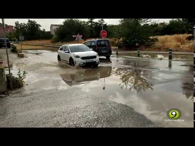 Medina del Campo: Calles anegadas por la tromba de agua