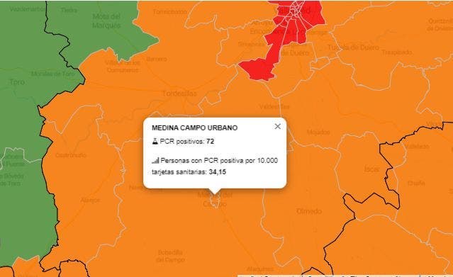 La zona básica de salud de Medina Urbano registra 7 nuevos casos activos por COVID-19 y alcanza las 131 personas