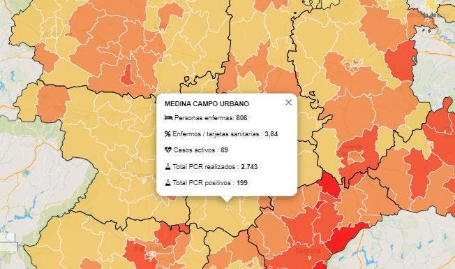 La zona básica de Medina Urbano sigue empeorando sus datos al sumar 6 nuevos casos activos en las últimas 24 horas