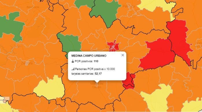 Se registran 265 casos activos en Medina Urbano, un crecimiento menor que en días anteriores