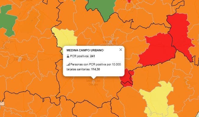 Medina Urbano suma 44 nuevos casos activos por COVID-19 en las últimas 24h y supera los 400