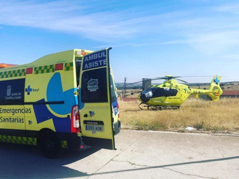 Herido un trabajador al sufrir un accidente con un dumper en un municipio salmantino