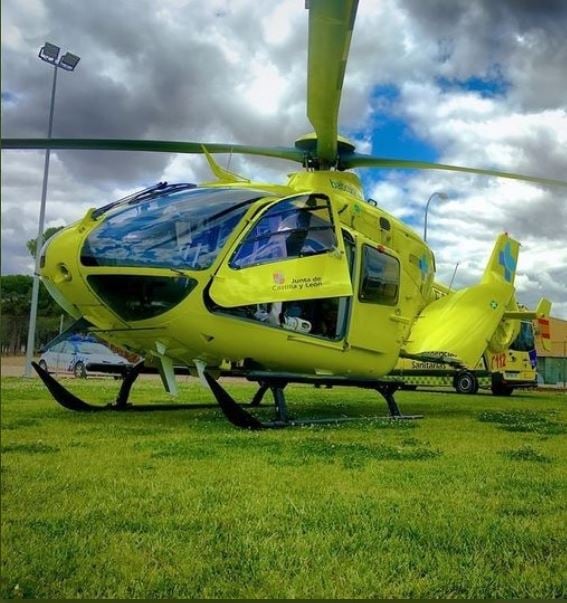 Un ciclista de 67 años ha tenido que ser trasladado al hospital tras sufrir una caída en la carretera BU-504