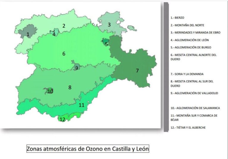 Alerta por niveles altos de ozono en la zona atmosférica de MONTAÑA SUR