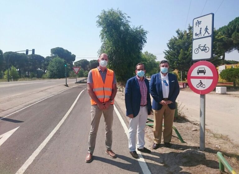 Finalizan las obras de mejora del carril bici del Pinar de Antequera