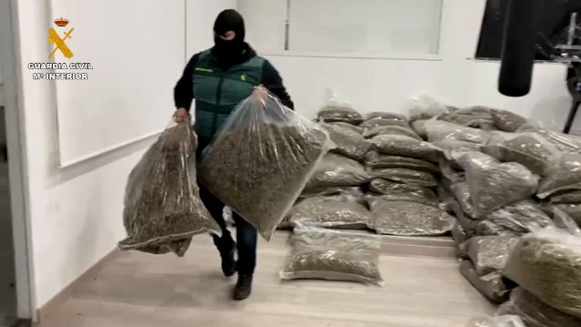 Incautado el mayor alijo de marihuana de la historia de España