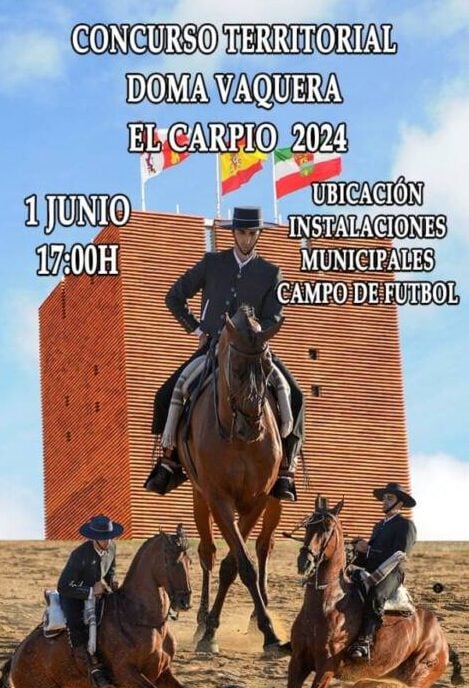 El Carpio acogerá el Concurso Territorial de Doma Vaquera 2024 el uno de junio