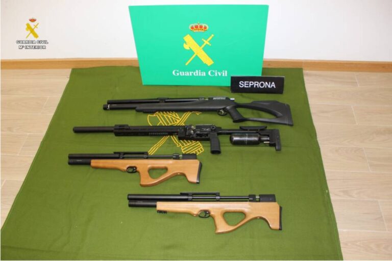 La Guardia Civil confisca armas de aire comprimido en Segovia por uso ilegal