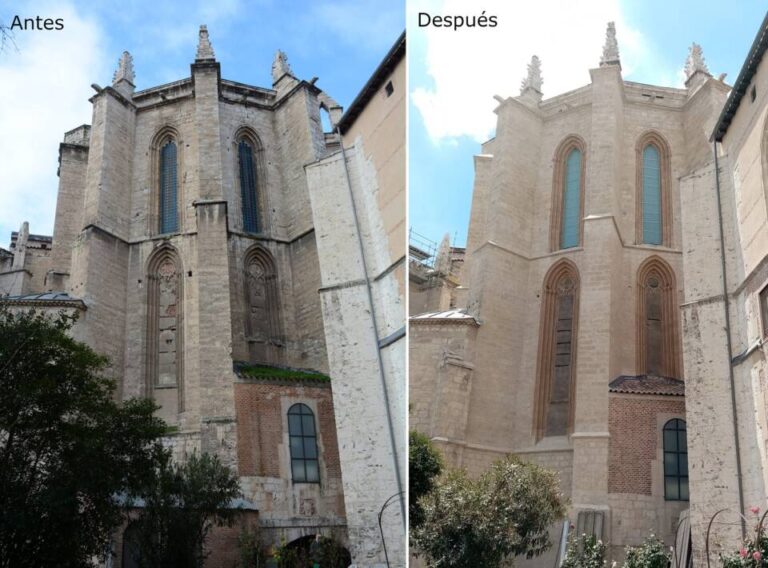 Finaliza la restauración del ábside y fachada del crucero norte de la iglesia de San Pablo en Valladolid