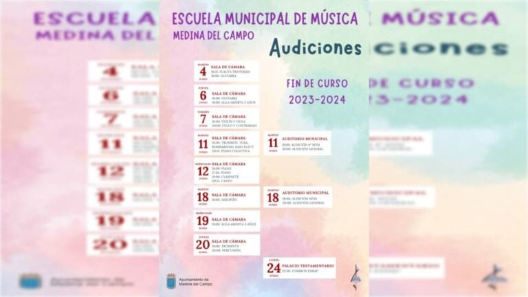 Audiciones de fin de curso de la Escuela Municipal de Música de Medina del Campo