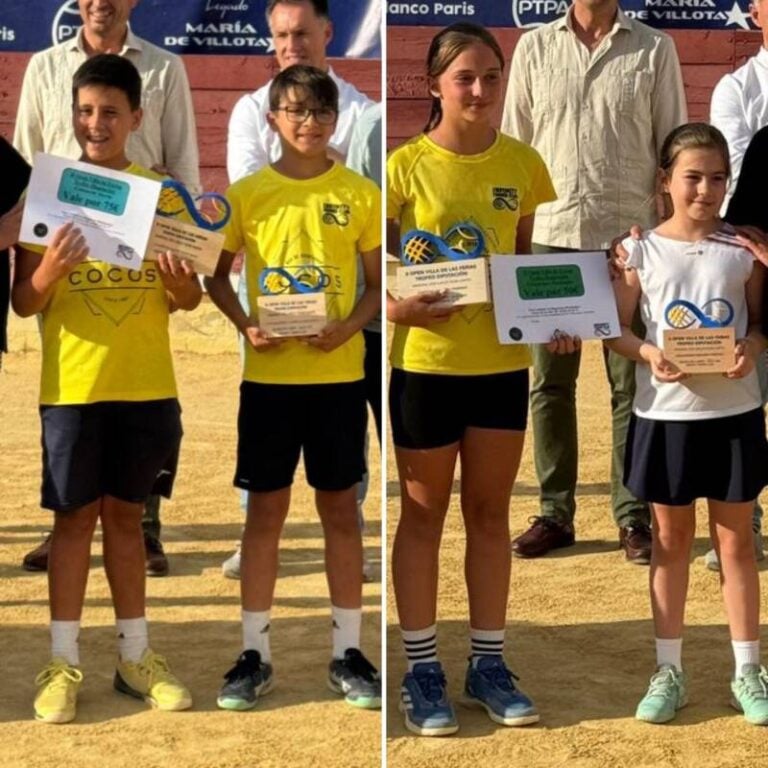 Los tenistas medinenses triunfan en el II Open Villa de las Ferias