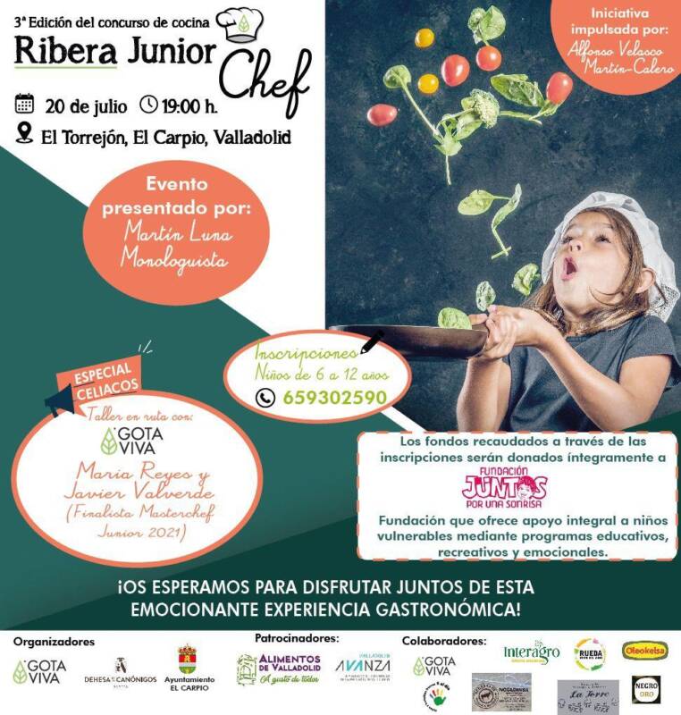 La 3ª Edición del Ribera Junior Chef llega a El Carpio