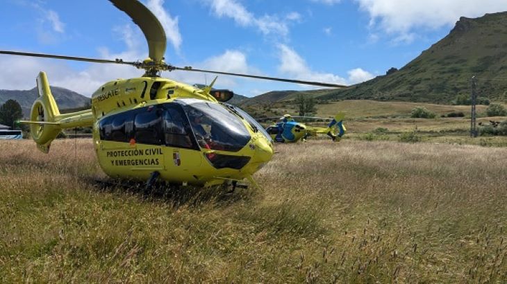 Rescatan a un escalador herido tras sufrir una caída en Peñas del Prado, en Cubillas de Arbás (León)