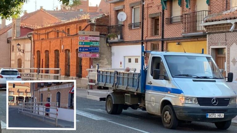 Comienza la instalación de talanqueras en el tramo urbano del encierro de Medina del Campo 