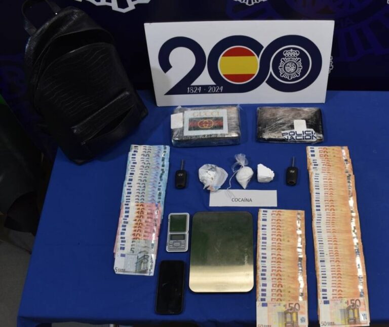 Detienen en Valladolid a un hombre con 1,8 kg de cocaína destinada a Salamanca