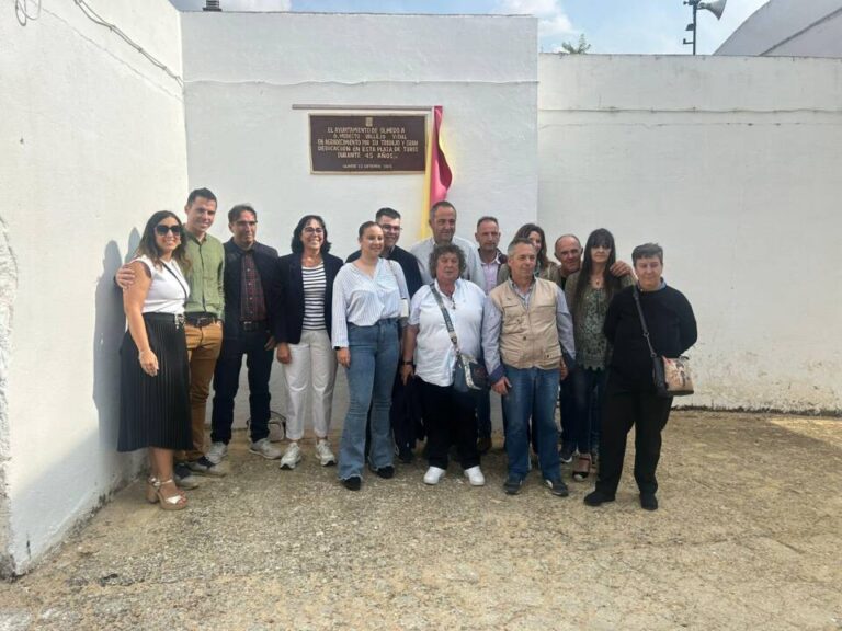 Olmedo rinde homenaje a Modesto Vallejo Vidal