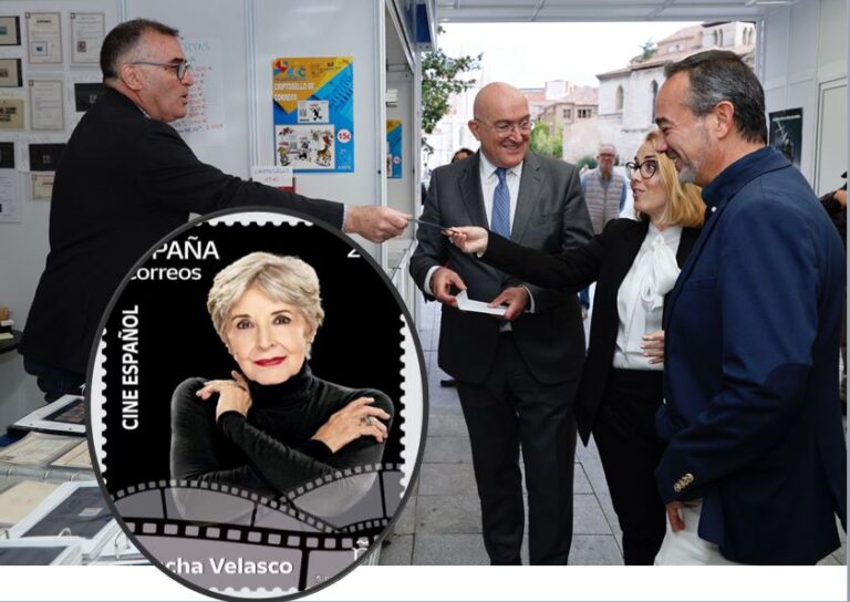 Concha Velasco y el cine, homenajeados en Valladolid con una edición filatélica especial