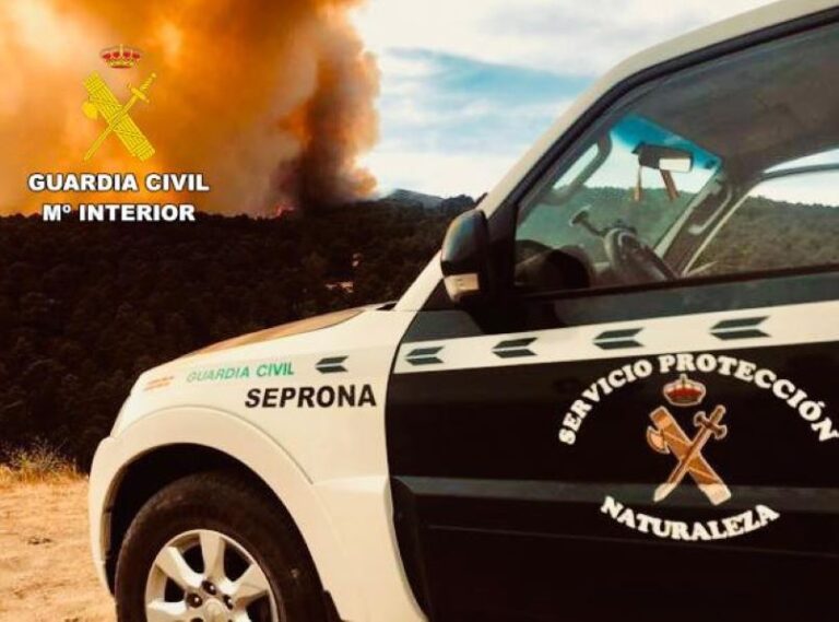 La Guardia Civil resuelve el incendio forestal en Umbrías: investigado un hombre por provocar el fuego intencionadamente