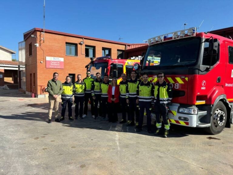 El parque de bomberos de Medina del Campo se involucra en las zonas afectadas por la DANA