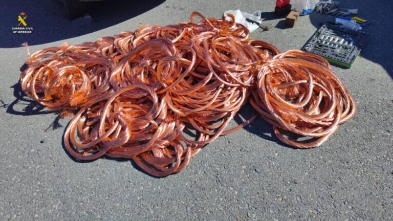 Detenidos en Segovia por el robo de más de 300 kilos de cable de cobre